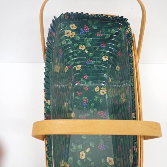 Vintage Longaberger Wedge Vegetable Basket - Picture 3 of 8